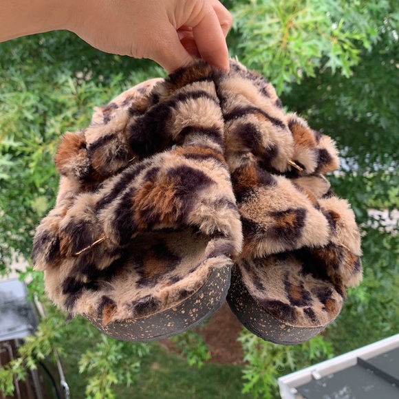 Leopard print buckle slide sandals 7./8 🐆 - Picture 4 of 7